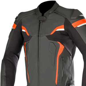 Chaqueta de Motociclista de Cuero Genuino para Hombre, Talla Grande, Impermeable, Cortavientos, Ropa Deportiva de Carreras de Invierno - Product Image 4