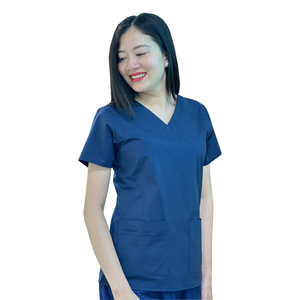 Conjuntos de uniformes de enfermería personalizados Unisex, cintura elástica, pantalones de estilo frontal plano de invierno, Top Sao Mai FMF Vietnam, buen uniforme antipolvo - Product Image 1