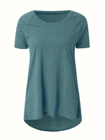 T-shirt à manches courtes col rond imprimé vintage pour femme, lot de 3 pièces, en Spandex, lavage enzymatique, emballage personnalisé, décontracté, motifs diamants, séchage rapide