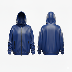 Chaqueta con Capucha de Invierno de Cuero Genuino, Corte Regular, Estilo Vintage, Impresión Digital, Acabado Liso Teñido, Unisex, Uso Diario, Antipilling - Product Image 5