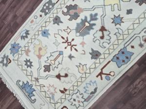 Boho Turkish High Washable Cotton Oushak Farmhouse Runner Rug <b>Pink</b> Persian Kitchen Hallway Entry Living Room Area Rug Set PET - Product Image 4