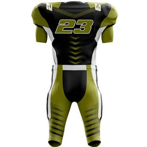 Uniforme de football américain personnalisé respirant séchage rapide polyester fait vêtements de sport maillot à manches courtes vente en gros - Product Image 6