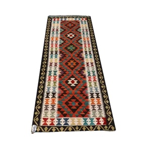 พรมปูพื้น Dari Kilim พรมผ้าฝ้ายทอมือคุณภาพสูงพรมปูพื้นสีน้ำตาลเบจแนวแอบสแตรกต์เป็นมิตรต่อสิ่งแวดล้อมสำหรับสัตว์เลี้ยง - Product Image 4