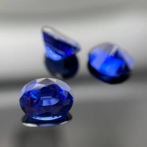 ราคาอัญมณีร้านค้าขายส่งออนไลน์สินค้าที่ไม่ซ้ำกันต่ำ Moq การปรับแต่ง Lab-ปลูกไพลินสีฟ้า - Product Image 6