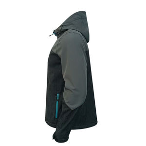 Veste softshell d'hiver légère et confortable pour homme, avec logo sur le devant, en tissu polyester et toile, coupe-vent, service OEM - Product Image 3