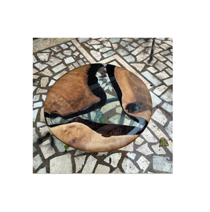 Taburete personalizado de madera y resina para restaurante, interior, villa, club, muebles para el hogar, taburete de café, pieza única - Product Image 2