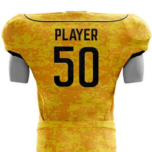 Uniforme de fútbol americano de alto rendimiento para hombre, diseño de compresión de secado rápido para comodidad, opción de talla grande para juego competitivo - Product Image 4