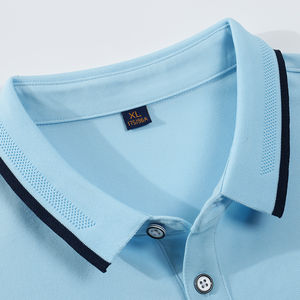 Haute qualité hommes à manches courtes vêtements de travail sécurité Golf pour polos imprimés personnalisés uniformes de bureau tricoté Boxy chemise Style - Product Image 3