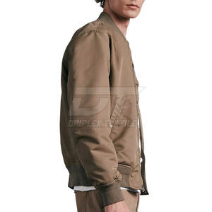 Top Trending Men's Bomber Jacket 2025 Venta caliente Nuevo diseño Chaqueta de invierno Chaqueta de bombardero para hombres - Product Image 3