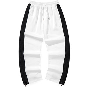 Hot Sale Streetwear <b>Men's</b> <b>Jogger</b> <b>Pants</b> Side Pockets Breathable Waterproof Polyester/Cotton High Street Regular Fit Casual - Product Image 1