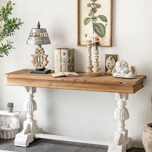 Bougeoir en bois de Style rétro Vintage, chandelier en bois massif fait à la main, bougeoir créatif, décoration de la maison, ensemble de 2 - Product Image 3