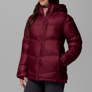 Custom New Higher Quality Long Puffer Jacket Women's Cotton Filled Nylon Shell <b>Warm</b> Windproof Breathable Coat - Product Image 4