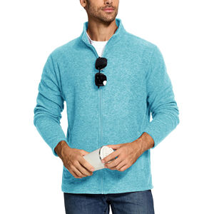 Blouson bombardier homme bleu eau olive coupe ajustée polaire polyester design moderne léger tendance veste décontractée pour homme - Product Image 2