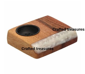 Quemador de Incienso Moderno y Minimalista, Hecho a Mano, Ecológico, de Resina, Estilo Árabe, con Forma de Eid, Personalizable - Product Image 5