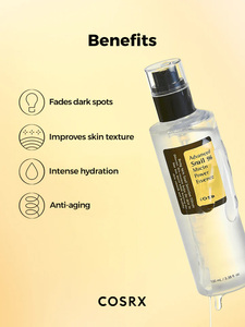 Produits cosmétiques coréens originaux pour le soin de la peau du visage, sérum Cosrx Advanced Snail 96 Mucin Power Essence 100ml - Product Image 3