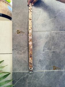 Collar de perro de cuero de piel de vaca Calavera Hermoso diseñador Patrón occidental Collares para mascotas Venta al por mayor Producto a granel Múltiples usos - Product Image 6