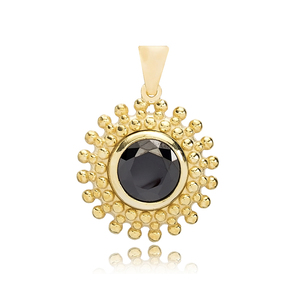 Diseño Vintage Onyx piedra colgante turco hecho a mano al por mayor 925 joyería de plata esterlina - Product Image 3