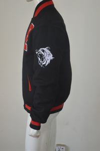 Blouson aviateur en laine d'hiver vintage grande taille pour hommes avec logo personnalisé design baseball cuir de vache style universitaire universitaire respirant rapidement - Product Image 6