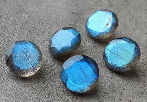 Wholesale Lavira IGI Certified 8mm Natural Blue Labradorite Loose Gemstones CA for Jewelry Making Custom Sizes Calibrated - Product Image 3
