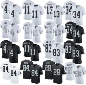 Équipe Raider 34 #   JACKSON 13 #   RENTROW 17 #   ADAMS Maillot de rugby pour enfants à séchage rapide, noir, style football américain, GAROPPOLO - Product Image 1