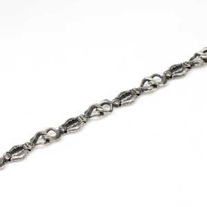 Brazalete de Plata de Ley 925, Chapado en Rodio Negro, Estilo Antiguo, Moderno - Product Image 4