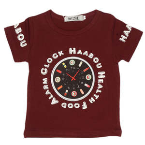 Newborn Boys T-Shirt - Maroon - Product Image 1