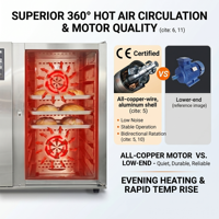Four à vapeur et à convection numérique industriel, équipement de boulangerie commercial pour le pain, la pizza et la pâtisserie