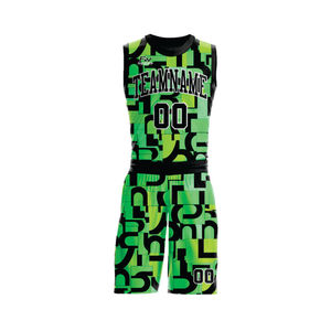 Ensemble d'uniformes de basketball personnalisés entièrement sublimés, unisexe, maillot sans manches et short, séchage rapide, tenue d'entraînement d'équipe, 100% personnalisable avec nom du joueur, 5XL - Product Image 2