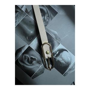Ceinture fine beige à boucle longue pour femme, ceinture pour veste, ceinture pour chemise, ceinture pour robe KMR003 - Beige2 - Product Image 6
