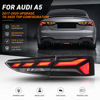 Feux arrière LED style Venom pour Audi A5 2017 2018 2019 2020, clignotants séquentiels améliorés 2025, noir fumé, blanc, feux arrière