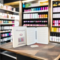 Gel de vernis à ongles en plastique, échantillon de vitrine, album de livre swatch, 120 couleurs, faux ongles, affichage du nuancier