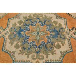 Tapis turc 4,2x7,4 pi (127x227 cm), tapis oriental vintage orange - Product Image 5