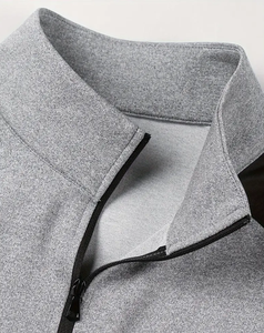 Sudadera Deportiva Corta con Cierre de Cremallera de un Cuarto, Personalizada al por Mayor, de Felpa de Algodón Estampada, Reversible, de Secado Rápido, Unisex - Product Image 4