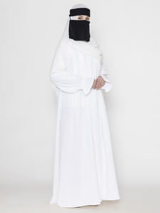 2024 vêtements islamiques robe premium conception personnalisée solide hijab dinde à manches longues abaya blanche femmes robe musulmane au meilleur prix - Product Image 5