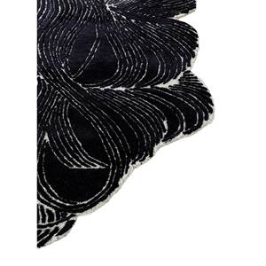 Tapis Infini Bleu Fait Main en Laine et Viscose Tra-15071, à Poils Longs, Motif Diamant Abstrait Rectangulaire, pour Couloir, Maison et Salon - Product Image 4