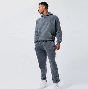 Ropa de calle personalizada, chándal de algodón con lavado ácido, chándal para hombre, chándal barato al por mayor - Product Image 5