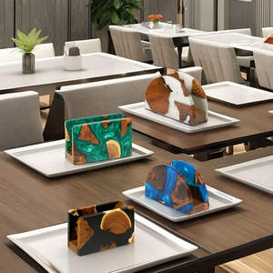 Elegante Caja para Pañuelos de Resina Epoxi, Organizador de Servilletas Moderno y Duradero de la Mejor Calidad con Color Personalizado y Acabado Artesanal - Product Image 4