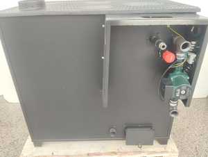 Poêle à bois à double chambre DORELLO, corps en acier avec four et compartiment de cuisson - Product Image 4