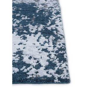 Tapis noué à la main en laine et soie de bambou à motif abstrait Tattvam Lu-9031 bleu pour usage domestique - Cs-01 - Product Image 4