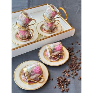 Tazza di caffè turco 24K Flores 12 pezzi per 6 persone - Product Image 1