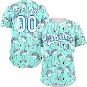 เสื้อเบสบอลแบบซับลิเมชั่นลายพิมพ์นามธรรมแบบไท-ได แขนสั้น ติดกระดุมเต็มตัว พร้อมชื่อทีมและหมายเลข ชุดซอฟต์บอล - Product Image 3