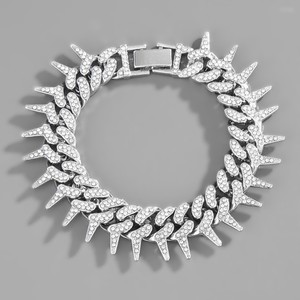 Vintage Design Diamond 925 Sterling <b>Silver</b> 18K Solid Gold Plated GIA Certified Bezel Set Blue Kyanite Oval Elegant Bangle Women - Product Image 4