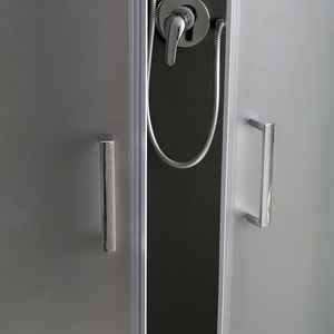 Box Doccia Semicircolare Koricini Genova Italia 90x90cm con Porte in Vetro Satinato da 6mm - Product Image 4