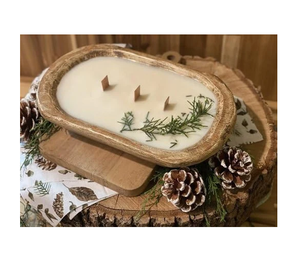 Tazón de masa de madera, portavelas de masa de madera de calidad Premium perfecta, decoración del hogar, velas de fragancia hechas a mano - Product Image 4