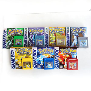 Pokemoned 7 colori rosso giallo blu verde lamina metallizzata finishcartuccia scatola per videogiochi per GBC - Product Image 1