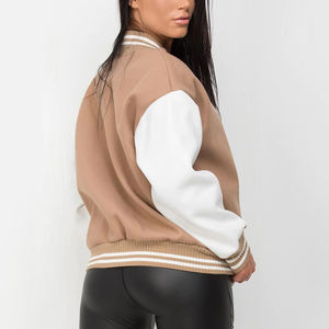 Vestes universitaires très demandées pour la saison hivernale, adultes, en tissu canvas avec logo de marque personnalisé, rembourrage en coton, écologique - Product Image 2