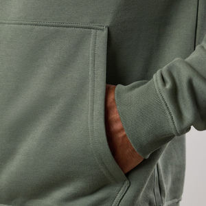 Sweat à capuche surdimensionné pour homme en molleton 100% coton 320 g/m², imprimé numérique avec logo, écologique, streetwear, graphique personnalisé - Product Image 4