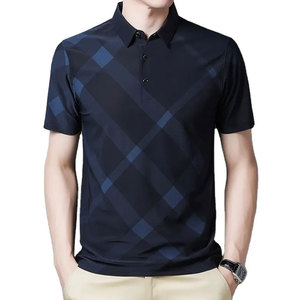 Camiseta de Manga Corta para Hombre, Diseño Sólido Personalizado, de Alta Calidad, Secado Rápido, Transpirable, Corte Holgado Informal, Hecha de Poliéster/Algodón - Product Image 1