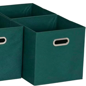 Caja de almacenamiento de juguetes ecológicos de Vietnam, contenedores organizadores plegables no tejidos con asas para uso en armario - Product Image 1