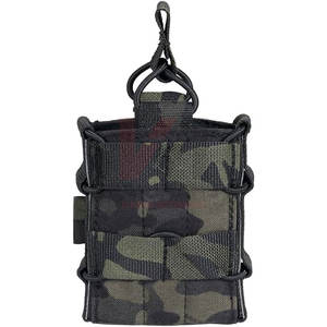 Universal Double Mag Holder Tactical Paintball Sports Double Mag Pouch Adjustable Open Top Ammo <b>Holster</b> MOLLE Eco-Friendly - Product Image 1